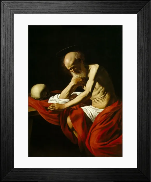 Framed Print : The Penitent Saint Jerome, c. 1605 Framed Print : The Penitent Saint Jerome, c. 1605