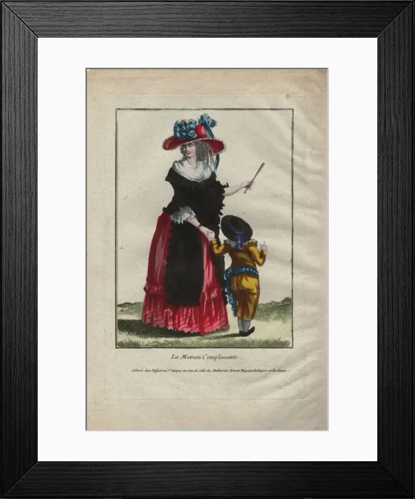 Framed Print : A complaisant mother, c. 1790 Framed Print : A complaisant mother, c. 1790