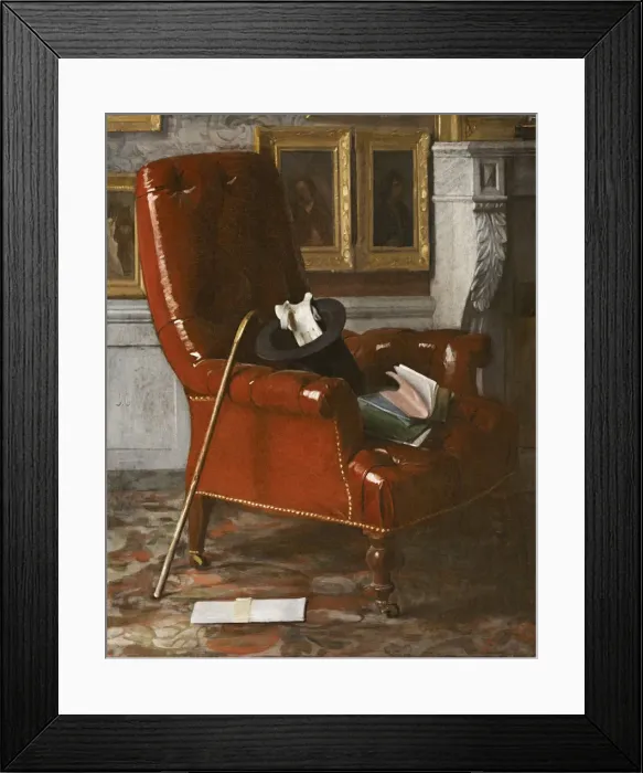Framed Print : A corner in the painters studio, after 1852 Framed Print : A corner in the painters studio, after 1852
