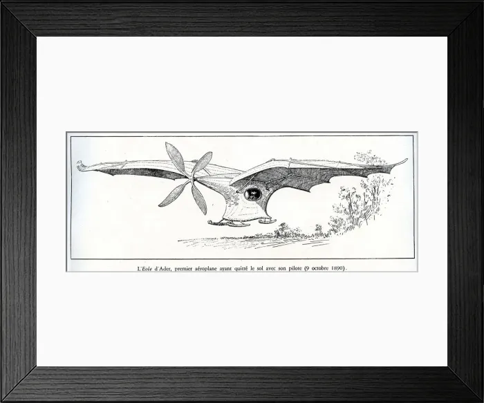 Framed Print : Ader Eole, 1890 Framed Print : Ader Eole, 1890