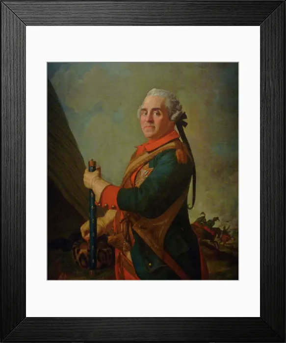 Framed Print : Portrait of Maurice de Saxe (1696?1750), Marshal of France, 18th century. Artist: Liotard, Jean-Etienne (1702-1789) Framed Print : Portrait of Maurice de Saxe (1696?1750), Marshal of France, 18th century. Artist: Liotard, Jean-Etienne (1702-1789)