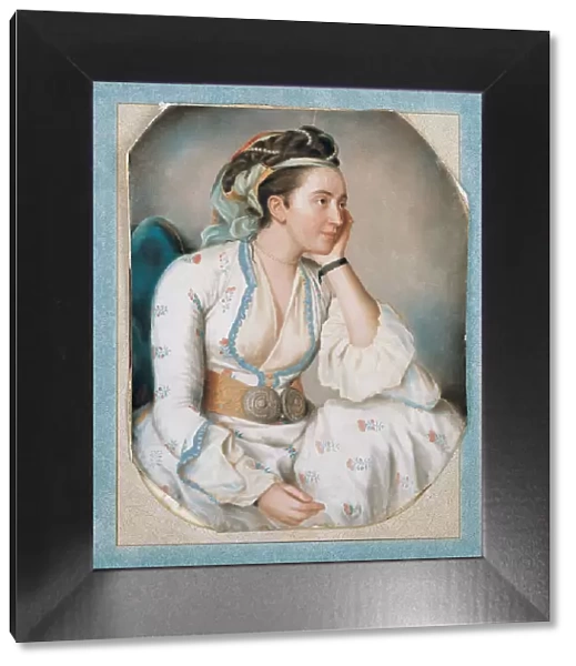 Woman in Turkish Dress, Mid of the 18th cen Artist: Liotard, Jean-Etienne (1702-1789)