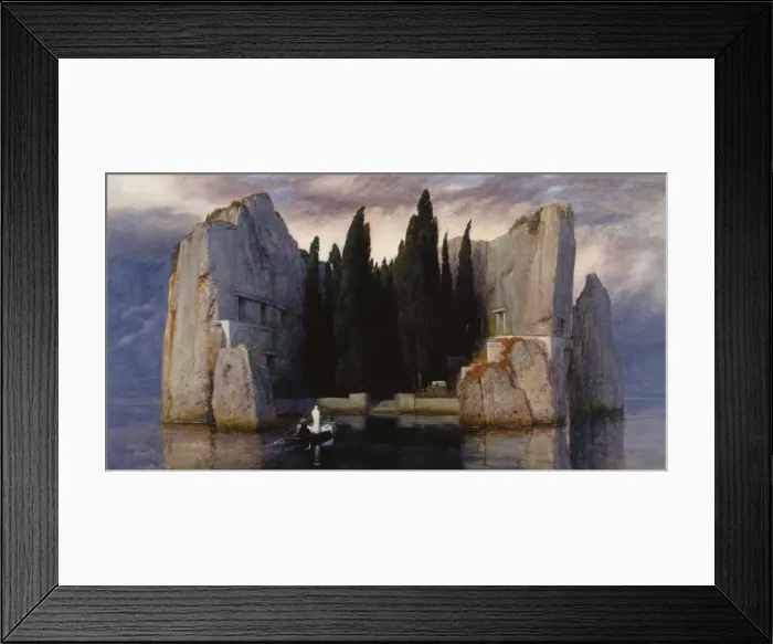 Framed Print : Isle of the Dead, 1883. Artist: Bocklin, Arnold (1827-1901) Framed Print : Isle of the Dead, 1883. Artist: Bocklin, Arnold (1827-1901)