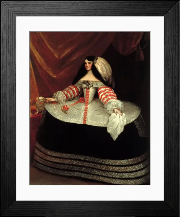 Framed Print : Ines de Zuniga, Countess of Monterrey, 1660-1670. Artist: Carreno de Miranda, Juan (1614-1685) Framed Print : Ines de Zuniga, Countess of Monterrey, 1660-1670. Artist: Carreno de Miranda, Juan (1614-1685)