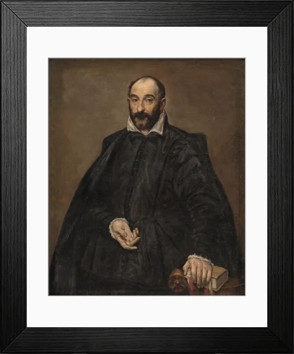Framed Print : Portrait of a Man, 1570s. Artist: El Greco, Dominico (1541-1614) Framed Print : Portrait of a Man, 1570s. Artist: El Greco, Dominico (1541-1614)