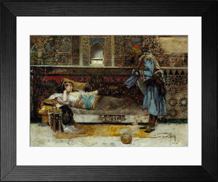Framed Print : The Sultans Gift, 1885-1886. Artist: Fabres y Costa, Antonio Maria (1854-1936) Framed Print : The Sultans Gift, 1885-1886. Artist: Fabres y Costa, Antonio Maria (1854-1936)