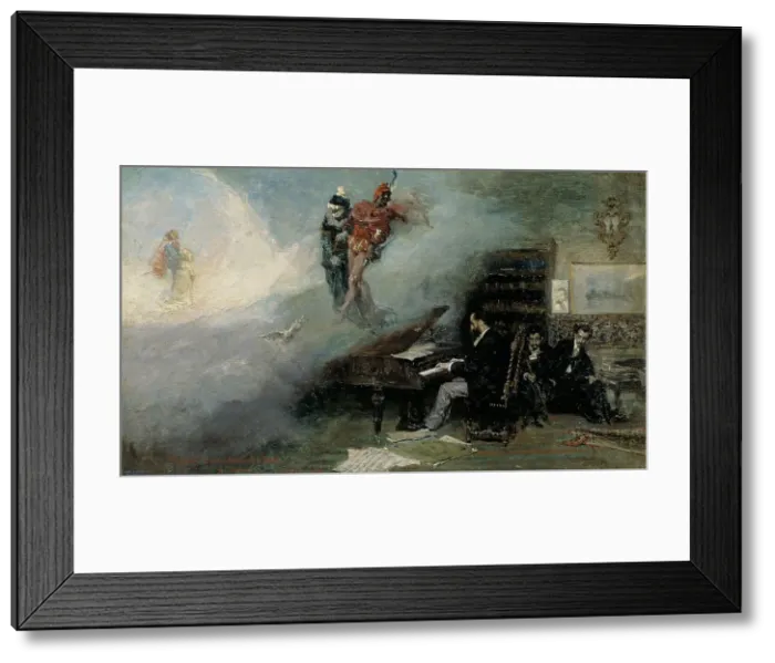 Framed Print : Fantasy on Faust (Fantasia sobre Fausto), 1866. Artist: Fortuny, Maria (1838-1874) Framed Print : Fantasy on Faust (Fantasia sobre Fausto), 1866. Artist: Fortuny, Maria (1838-1874)
