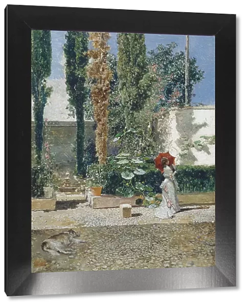 Garden of the Fortunys house, 1872. Artist: Fortuny, Maria (1838-1874)