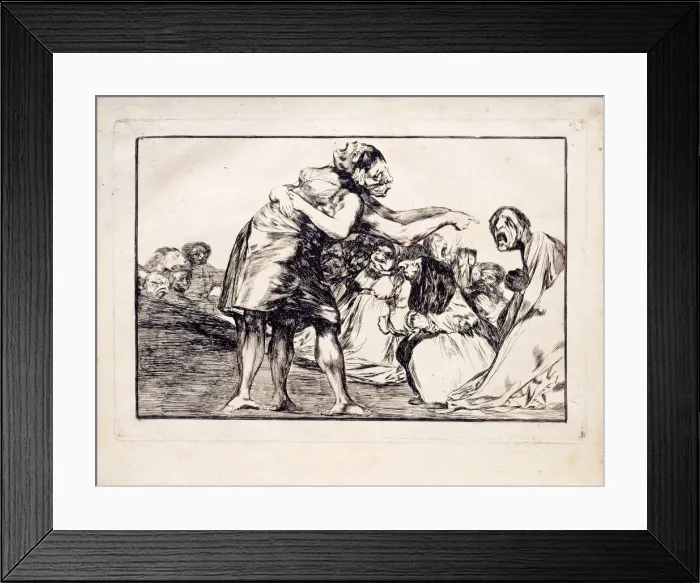 Framed Print : Disorderly Folly (from the series Los Disparates (Follies), 1815-1819. Artist: Goya, Francisco, de (1746-1828) Framed Print : Disorderly Folly (from the series Los Disparates (Follies), 1815-1819. Artist: Goya, Francisco, de (1746-1828)