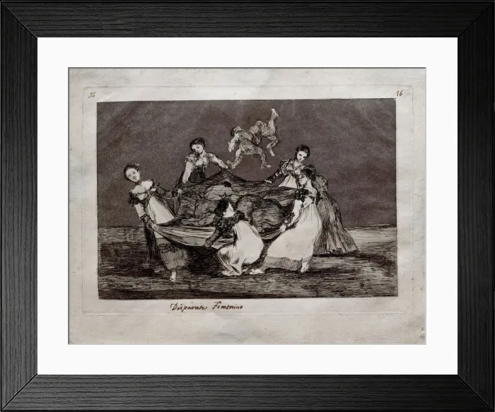 Framed Print : Feminine Folly (from the series Los Disparates (Follies), 1815-1819. Artist: Goya, Francisco, de (1746-1828) Framed Print : Feminine Folly (from the series Los Disparates (Follies), 1815-1819. Artist: Goya, Francisco, de (1746-1828)
