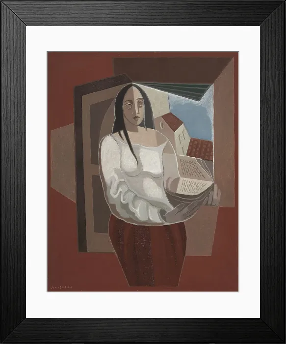 Framed Print : La liseuse, 1926. Artist: Gris, Juan (1887-1927) Framed Print : La liseuse, 1926. Artist: Gris, Juan (1887-1927)