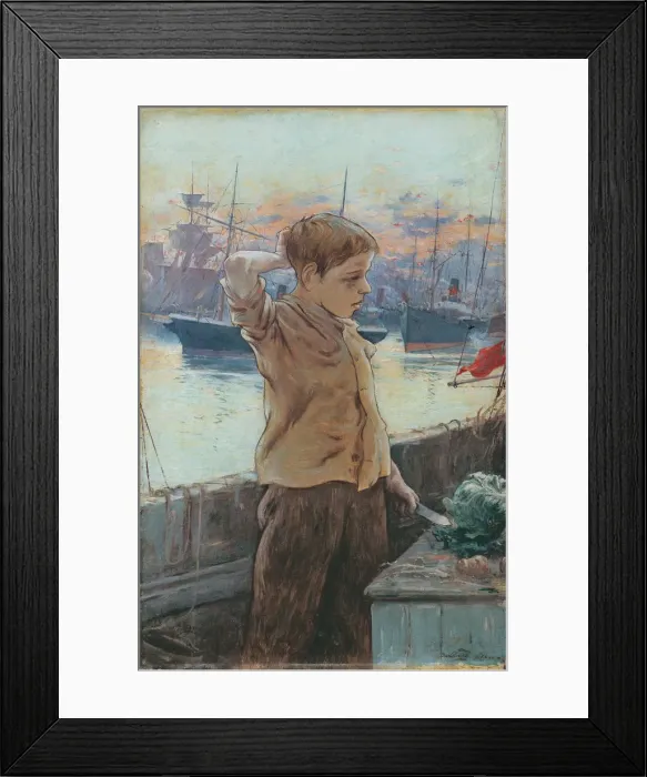 Framed Print : The ships boy, 1887. Artist: Guiard, Adolfo (1860-1916) Framed Print : The ships boy, 1887. Artist: Guiard, Adolfo (1860-1916)