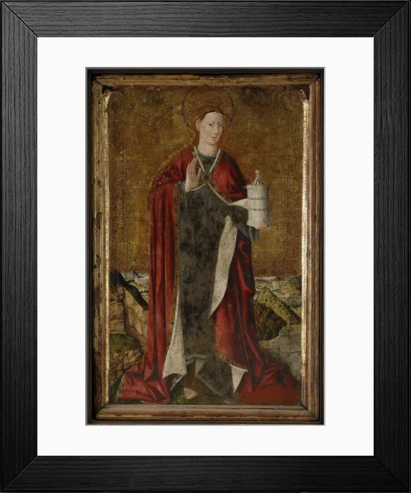 Framed Print : Saint Mary Magdalene, c. 1450. Artist: Jacomart, (Jaume Baco) (c. 1410-1461) Framed Print : Saint Mary Magdalene, c. 1450. Artist: Jacomart, (Jaume Baco) (c. 1410-1461)