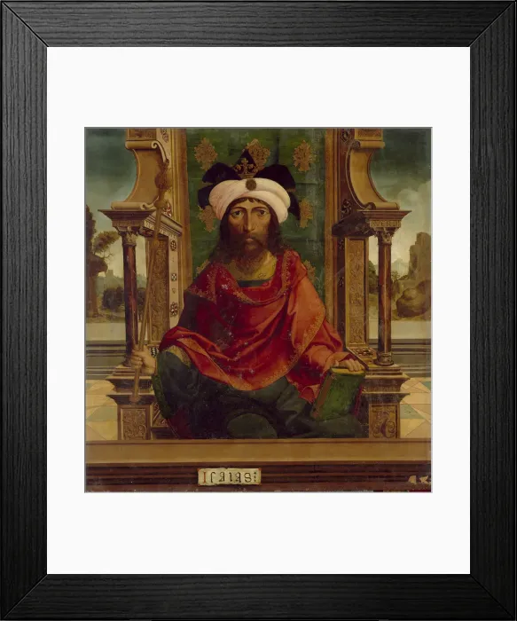 Framed Print : The Prophet Isaiah, c. 1525. Artist: Maestro de Becerril (active Early 16th-century) Framed Print : The Prophet Isaiah, c. 1525. Artist: Maestro de Becerril (active Early 16th-century)