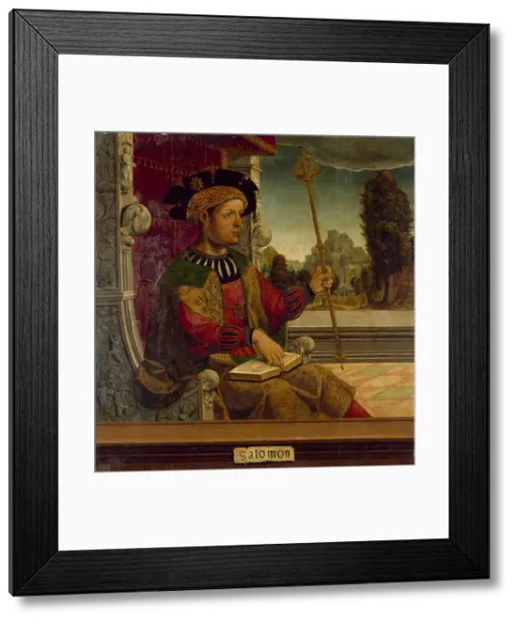 Framed Print : King Solomon, c. 1525. Artist: Maestro de Becerril (active Early 16th-century) Framed Print : King Solomon, c. 1525. Artist: Maestro de Becerril (active Early 16th-century)