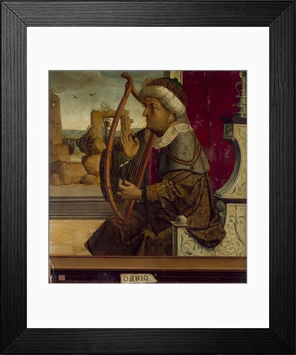 Framed Print : King David, c. 1525. Artist: Maestro de Becerril (active Early 16th-century) Framed Print : King David, c. 1525. Artist: Maestro de Becerril (active Early 16th-century)