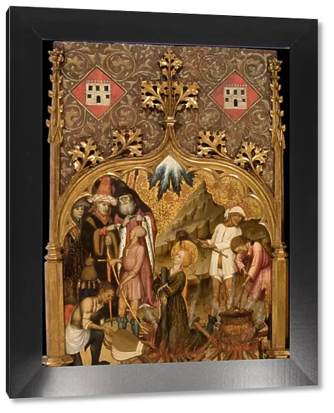 The Martyrdom of Saint Lucy, c. 1440. Artist: Martorell, Bernat, the Elder (1390-1452)