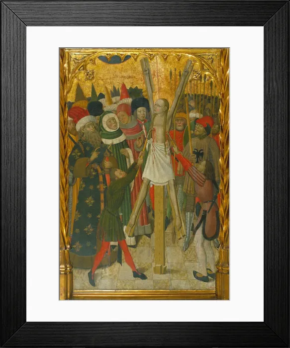 Framed Print : The Martyrdom of Saint Eulalia, ca 1442-1445. Artist: Martorell, Bernat, the Elder (1390-1452) Framed Print : The Martyrdom of Saint Eulalia, ca 1442-1445. Artist: Martorell, Bernat, the Elder (1390-1452)