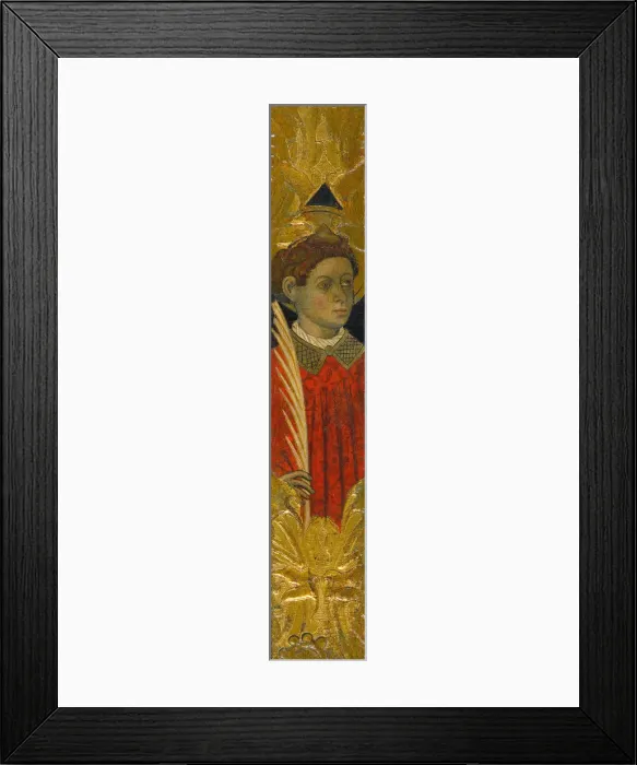 Framed Print : Saint Stephen, c. 1450. Artist: Martorell, Bernat, the Elder (1390-1452) Framed Print : Saint Stephen, c. 1450. Artist: Martorell, Bernat, the Elder (1390-1452)