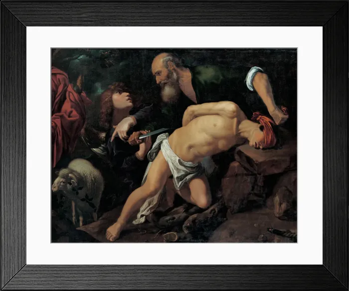Framed Print : The Sacrifice of Isaac, c. 1615. Artist: Orrente, Pedro (1588-1645) Framed Print : The Sacrifice of Isaac, c. 1615. Artist: Orrente, Pedro (1588-1645)