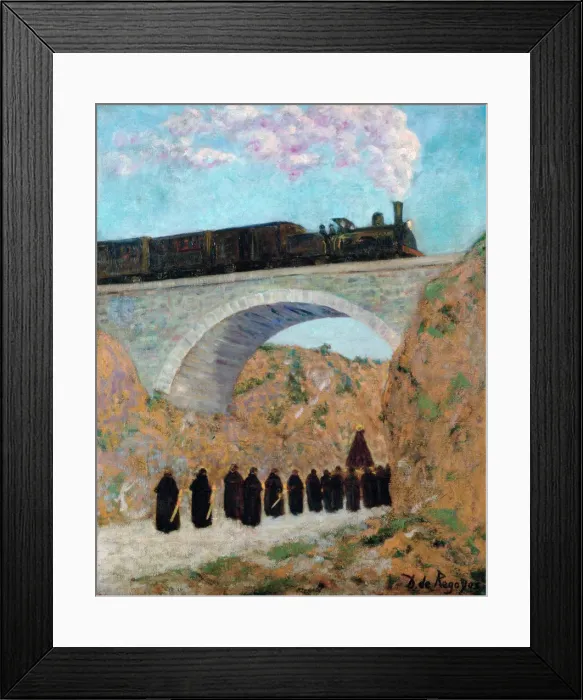 Framed Print : Good Friday in Castile, 1904. Artist: Regoyos y Valdes, Dario de (1857-1913) Framed Print : Good Friday in Castile, 1904. Artist: Regoyos y Valdes, Dario de (1857-1913)