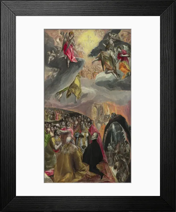 Framed Print : The Adoration of the Name of Jesus, 1570s. Artist: El Greco, Dominico (1541-1614) Framed Print : The Adoration of the Name of Jesus, 1570s. Artist: El Greco, Dominico (1541-1614)