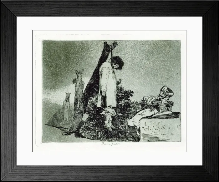 Framed Print : Tampoco (Nor this). Plate 36 from The Disasters of War (Los Desastros de la Guerra), 1810-1820. Artist: Goya, Francisco, de (1746-1828) Framed Print : Tampoco (Nor this). Plate 36 from The Disasters of War (Los Desastros de la Guerra), 1810-1820. Artist: Goya, Francisco, de (1746-1828)