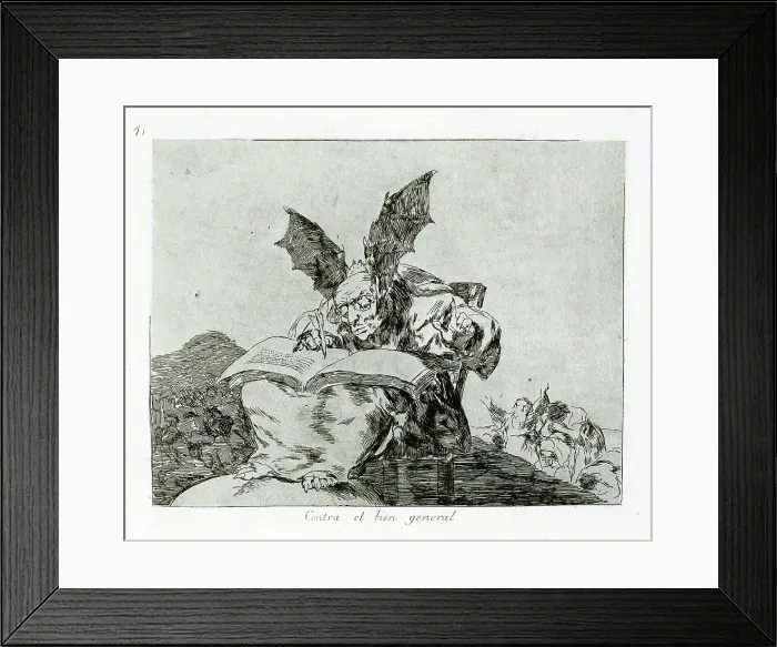 Framed Print : Contra el bien general (Against the common good). Plate 71 from The Disasters of War (Los Desastros de la Guerra), 1810-1820. Artist: Goya, Francisco, de (1746-1828) Framed Print : Contra el bien general (Against the common good). Plate 71 from The Disasters of War (Los Desastros de la Guerra), 1810-1820. Artist: Goya, Francisco, de (1746-1828)