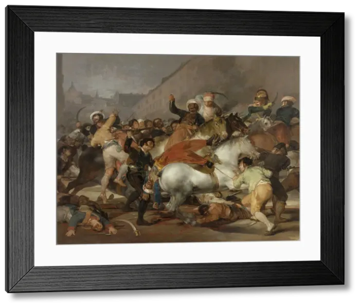 Framed Print : The Second of May 1808 (The Charge of the Mamelukes), 1814. Artist: Goya, Francisco, de (1746-1828) Framed Print : The Second of May 1808 (The Charge of the Mamelukes), 1814. Artist: Goya, Francisco, de (1746-1828)