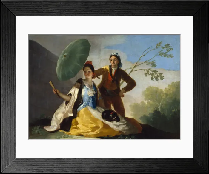 Framed Print : The Parasol, 1777. Artist: Goya, Francisco, de (1746-1828) Framed Print : The Parasol, 1777. Artist: Goya, Francisco, de (1746-1828)