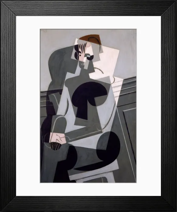 Framed Print : Portrait de Madame Josette Gris, 1916. Artist: Gris, Juan (1887-1927) Framed Print : Portrait de Madame Josette Gris, 1916. Artist: Gris, Juan (1887-1927)