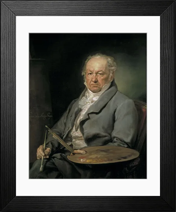 Framed Print : Portrait of the painter Francisco de Goya (1746-1828), 1826. Artist: Lopez Portana, Vicente (1772-1850) Framed Print : Portrait of the painter Francisco de Goya (1746-1828), 1826. Artist: Lopez Portana, Vicente (1772-1850)