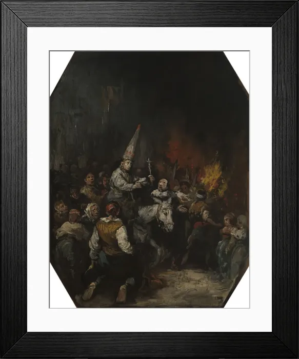 Framed Print : Convicted by the inquisition, ca 1860. Artist: Lucas Velazquez, Eugenio (1817-1870) Framed Print : Convicted by the inquisition, ca 1860. Artist: Lucas Velazquez, Eugenio (1817-1870)