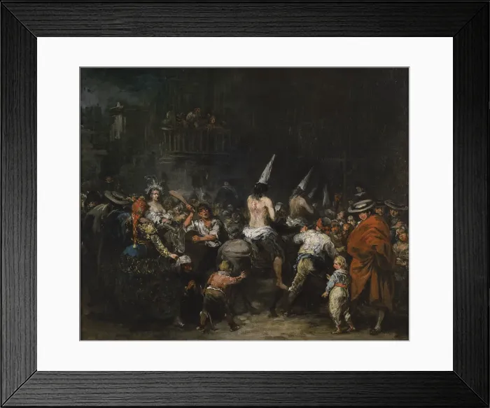 Framed Print : Convicted by the inquisition, Second Half of the 19th cen Artist: Lucas Velazquez, Eugenio (1817-1870)