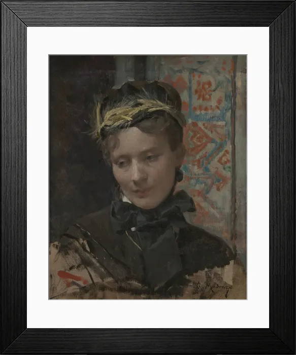 Framed Print : Portrait of a Lady, 1885-1896. Artist: Madrazo y Garreta, Raimundo de (1841-1920) Framed Print : Portrait of a Lady, 1885-1896. Artist: Madrazo y Garreta, Raimundo de (1841-1920)