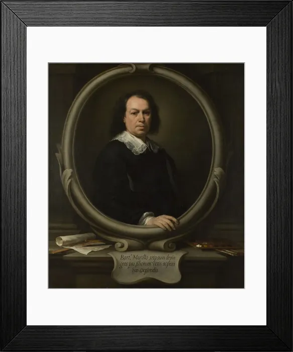 Framed Print : Self-Portrait, c. 1670. Artist: Murillo, Bartolome Esteban (1617-1682) Framed Print : Self-Portrait, c. 1670. Artist: Murillo, Bartolome Esteban (1617-1682)