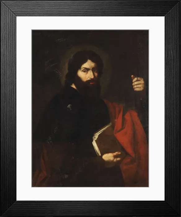 Framed Print : Apostle Saint James the Great. Artist: Ribera, Jose, de (1591-1652) Framed Print : Apostle Saint James the Great. Artist: Ribera, Jose, de (1591-1652)
