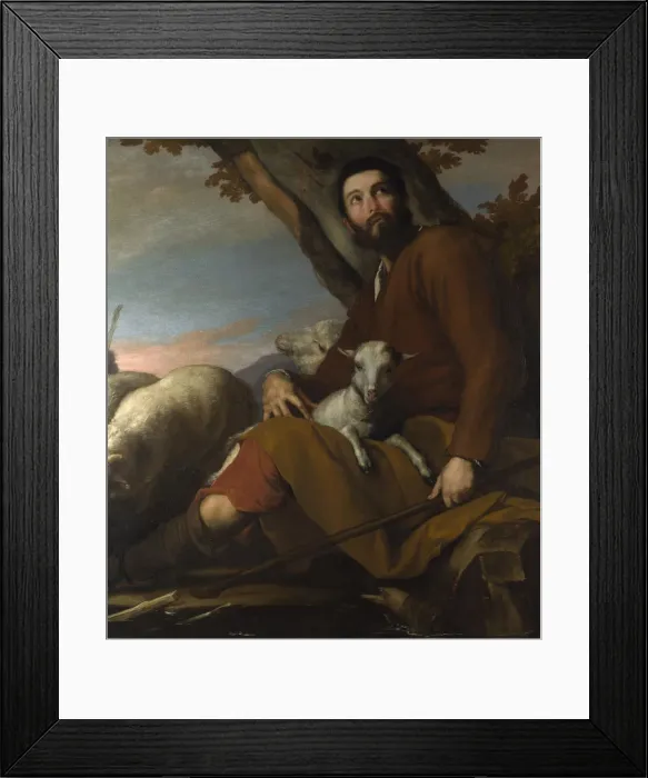 Framed Print : Jacob with the Flock of Laban, ca 1638. Artist: Ribera, Jose, de (1591-1652) Framed Print : Jacob with the Flock of Laban, ca 1638. Artist: Ribera, Jose, de (1591-1652)