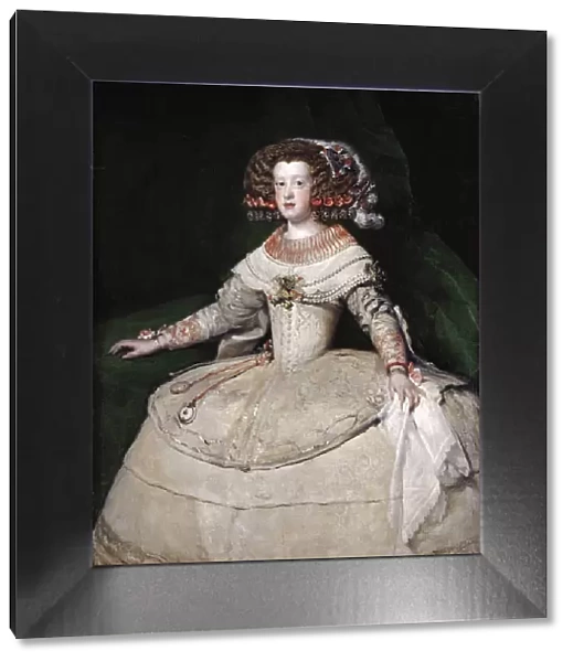 The infanta Maria Theresa of Spain, 1650s. Artist: Velazquez, Diego (1599-1660)