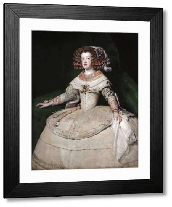 Framed Print : The infanta Maria Theresa of Spain, 1650s. Artist: Velazquez, Diego (1599-1660) Framed Print : The infanta Maria Theresa of Spain, 1650s. Artist: Velazquez, Diego (1599-1660)