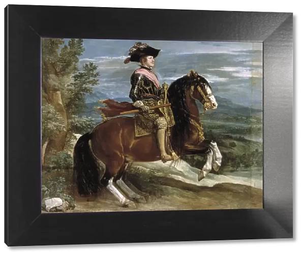 Equestrian Portrait of Philip IV of Spain, 1630-1635. Artist: Velazquez, Diego (1599-1660)