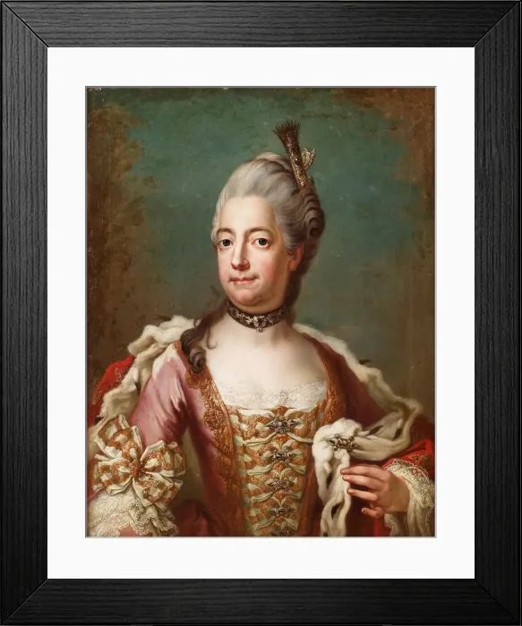 Framed Print : Louisa Ulrika of Prussia (1720-1782). Artist: Bjork, Jakob (1726-1793) Framed Print : Louisa Ulrika of Prussia (1720-1782). Artist: Bjork, Jakob (1726-1793)