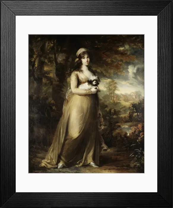 Framed Print : Portrait of the Teresa Vandoni, 1797. Artist: Breda, Carl Frederik von (1759-1818) Framed Print : Portrait of the Teresa Vandoni, 1797. Artist: Breda, Carl Frederik von (1759-1818)