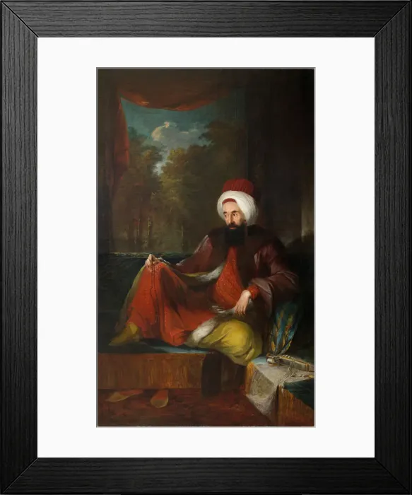 Framed Print : Portrait of Yusuf Agah Efendi (1744-1824), Second Half of the 18th cen Artist: Breda, Carl Frederik von (1759-1818) Framed Print : Portrait of Yusuf Agah Efendi (1744-1824), Second Half of the 18th cen Artist: Breda, Carl Frederik von (1759-1818)