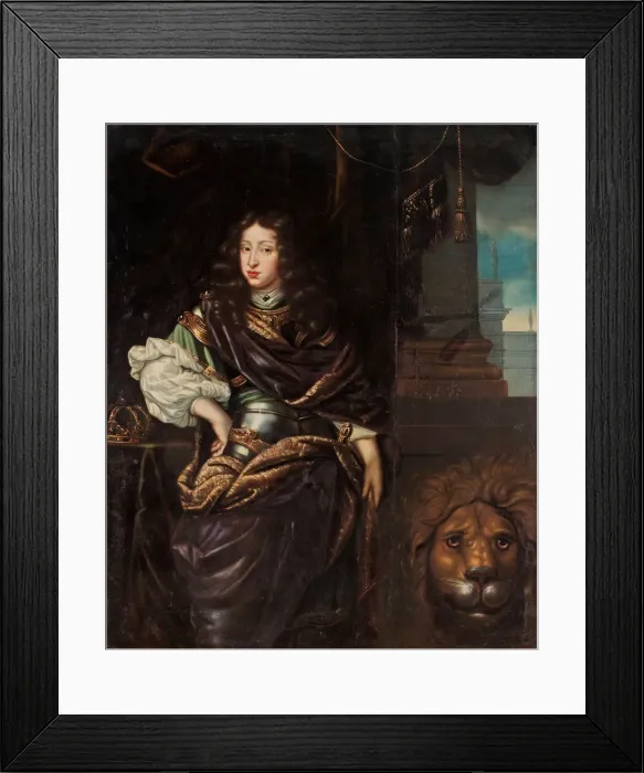 Framed Print : Portrait of Charles XI of Sweden (1655-1697). Artist: Ehrenstrahl, David Klocker (1629-1698) Framed Print : Portrait of Charles XI of Sweden (1655-1697). Artist: Ehrenstrahl, David Klocker (1629-1698)
