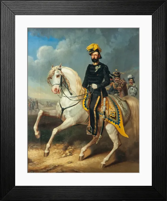 Framed Print : Portrait of the King Charles XV of Sweden (1826-1872), Mid of the 19th cen Artist: Kiorboe, Carl Fredrik (1799-1876) Framed Print : Portrait of the King Charles XV of Sweden (1826-1872), Mid of the 19th cen Artist: Kiorboe, Carl Fredrik (1799-1876)