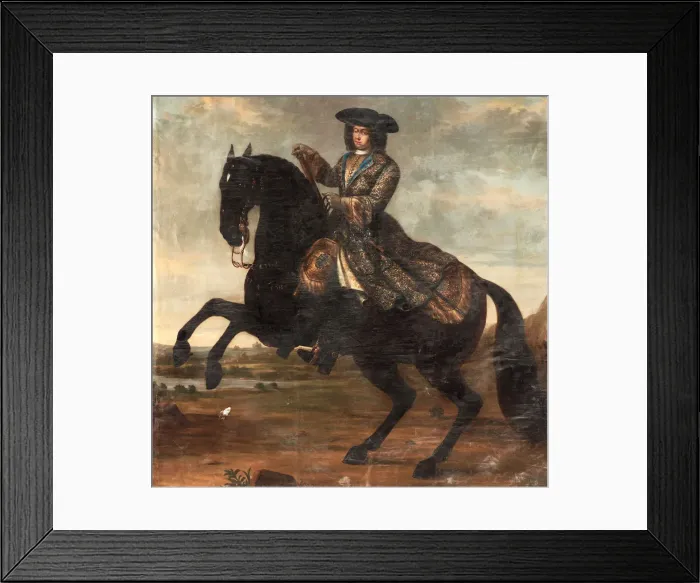 Framed Print : Portrait of Charles XI of Sweden, 1696. Artist: Krafft, David, von (1655-1724) Framed Print : Portrait of Charles XI of Sweden, 1696. Artist: Krafft, David, von (1655-1724)