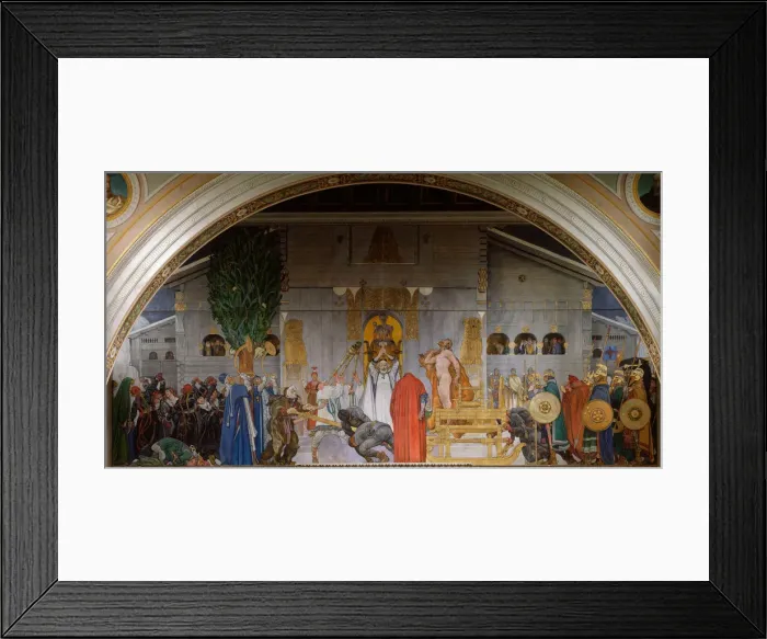 Framed Print : Midvinterblot (Midwinter Sacrifice), 1914-1915. Artist: Larsson, Carl (1853-1919) Framed Print : Midvinterblot (Midwinter Sacrifice), 1914-1915. Artist: Larsson, Carl (1853-1919)