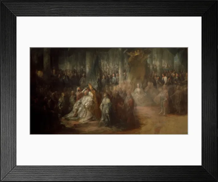 Framed Print : The Coronation of King Gustav III of Sweden, 1782-1793. Artist: Pilo, Carl Gustaf (1711-1793) Framed Print : The Coronation of King Gustav III of Sweden, 1782-1793. Artist: Pilo, Carl Gustaf (1711-1793)