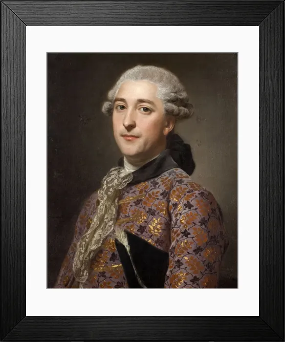 Framed Print : Portrait of Prince Vladimir Borisovich Golitsyn (1731-1799), 1762. Artist: Roslin, Alexander (1718-1793) Framed Print : Portrait of Prince Vladimir Borisovich Golitsyn (1731-1799), 1762. Artist: Roslin, Alexander (1718-1793)